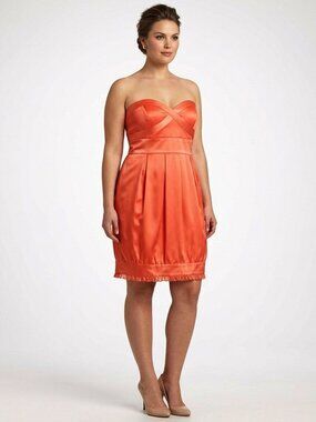 Laundry by Shelli Segal Coral Strapless Cocktail Dress- Sz. 12
